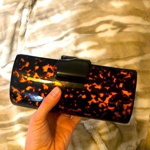J. Crew tortoise clutch